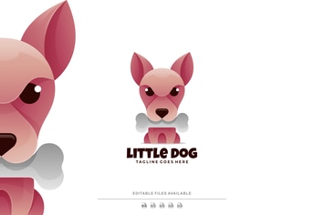 Little Dog Gradient Logo