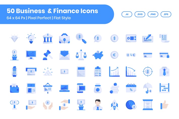 50 Business & Finance - Flat