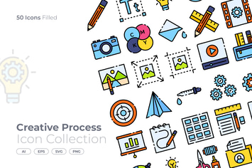 Creative Process Filled Icon
