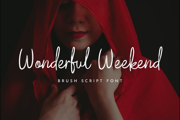 Wondeful Weekend Brush Handwritten Font