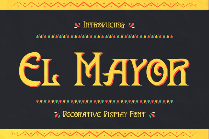 El Mayor – Display Decorative Font