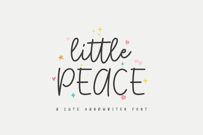 Little Peace - Cute Handwritten Font