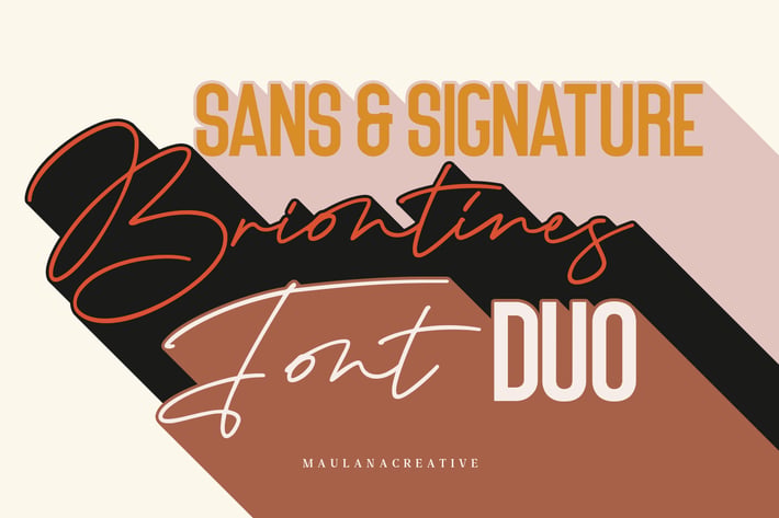 Briontines Signature Font