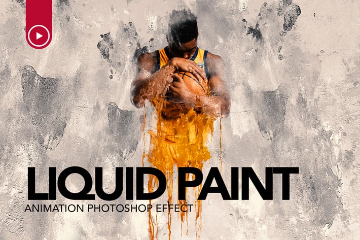 Gif Animated Liquid Paint Photoshop Action