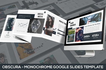 Obscura - Monochrome Google Slides Template