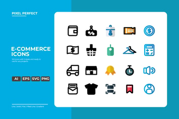 E-commerce Icon - 5 styles