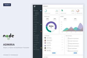 Admiria - Node Js Admin & Dashboard Template
