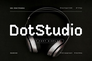 DotStudio - Digital Futuristic Dot Font Display 
