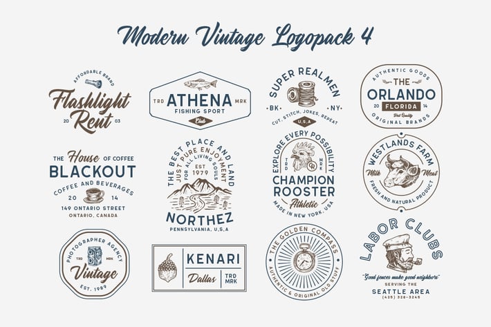 Modern Vintage Logopack 04
