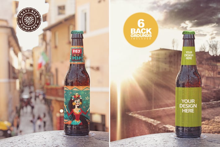 Vertical Beer Mockup