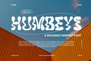 Humbeys - Rounded Warped Font
