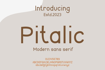 Pitalic Font
