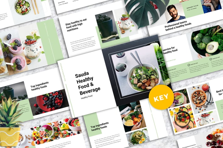 Sauda-  Food & Beverages Keynote Templates
