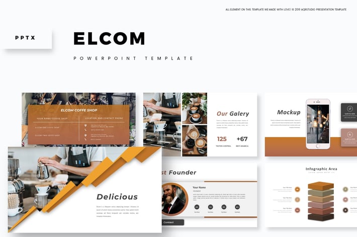 Elcom - Powerpoint Template
