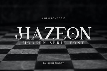 Hazeon Modern Serif Font