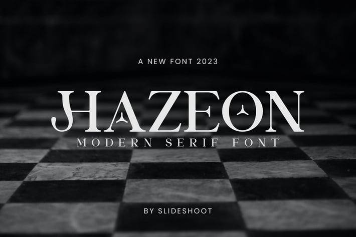 Hazeon Modern Serif Font