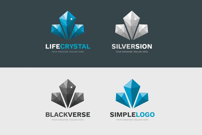 LifeCrystal Logo Template