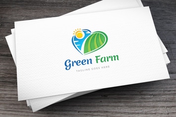 Green Farm Logo Template