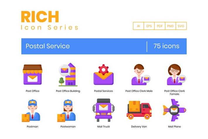 Postal Service Icons