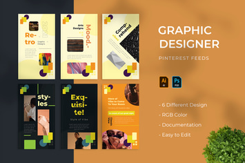 Graphic Designer | Pinterest Post Template