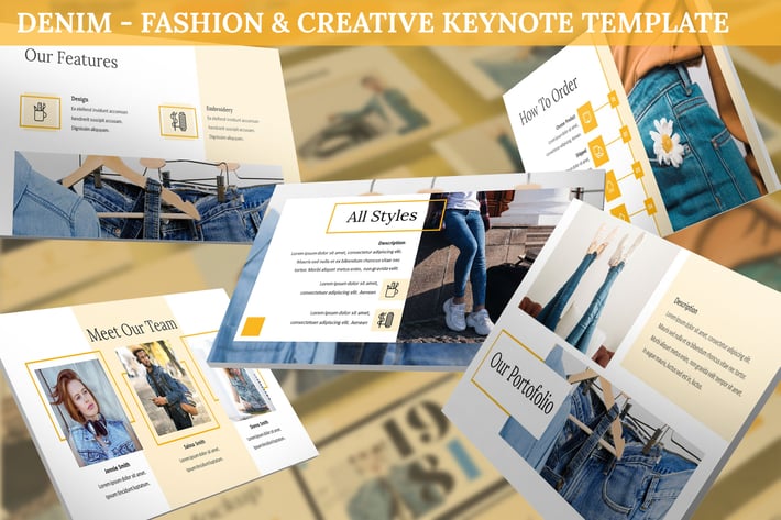 Denim - Fashion & Creative Keynote Template