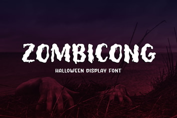 Zombicong - Horror Display Font