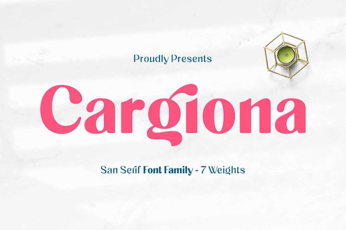 Cargiona - Sans Serif Font Family