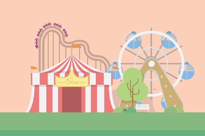 Amusement Park - Illustration Background