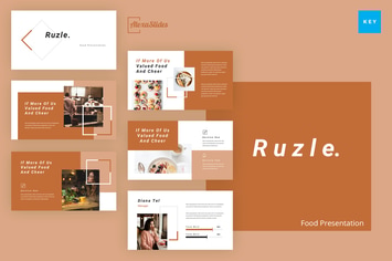 Ruzle - Food Keynote Presentation Template