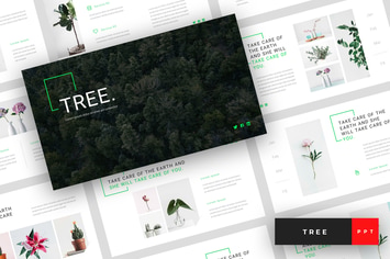 Tree - Green Energy PowerPoint Template