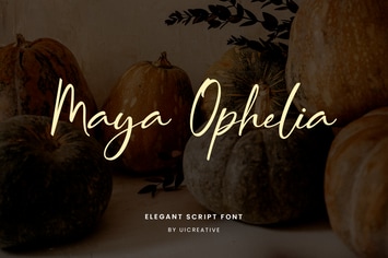 Maya Ophelia Signature Font