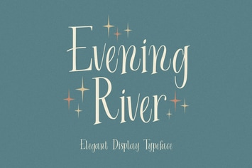 Evening River - Elegant Display Typeface