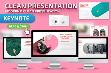 Clean Keynote Presentation Template