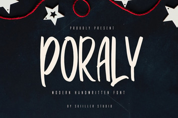 Poraly - Modern Handwritten Font