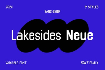 Lakesides Neue Sans Serif Family