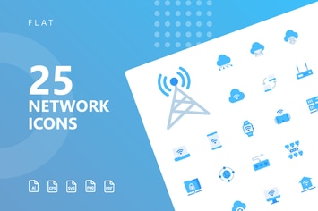 Network Flat Icons