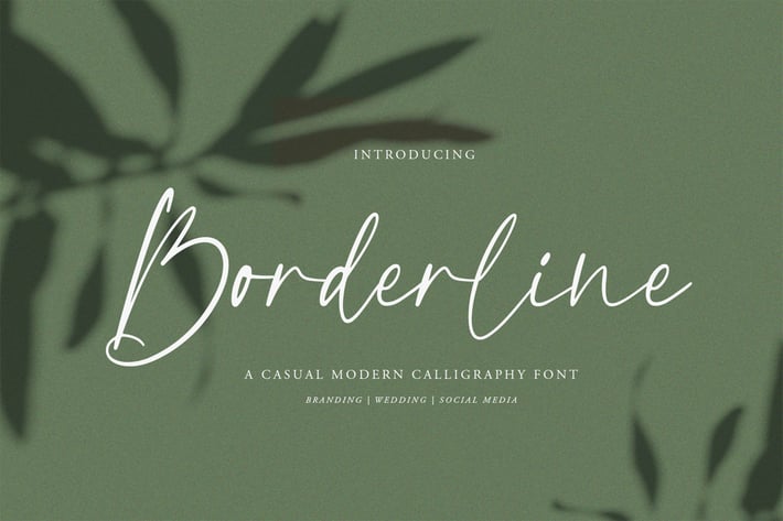 Borderline | Calligraphy Font