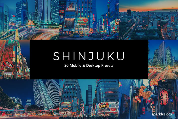 20 Shinjuku Lightroom Presets & LUTs