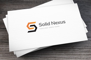 Solid Nexus Letter S Logo Template
