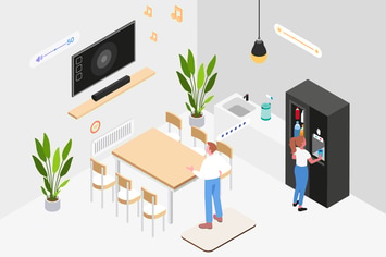 Smart Workplace Isometric Illustration