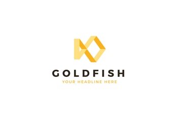 Gold Fish Logo Template