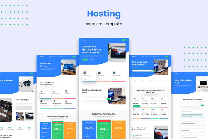 Hosting Service Website Template