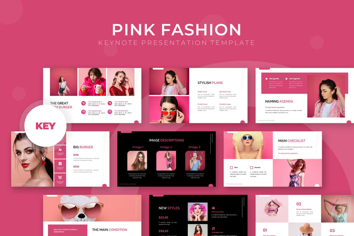 Pink Fashion - Keynote Template