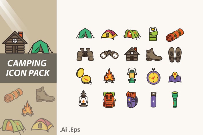 Camping Icons Pack