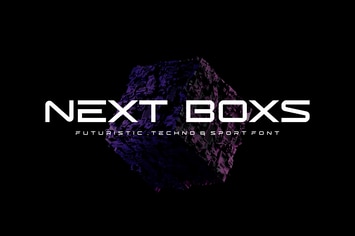 Next Boxs - Futuristic Techno Sport Font