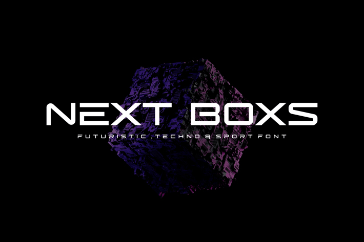 Next Boxs - Futuristic Techno Sport Font
