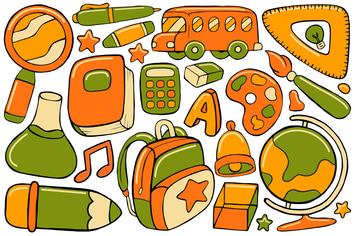 Back to School Doodle Vector #01