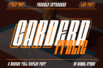 Cardera Italic - Sport & Tall Font