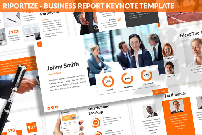 Riportize - Business Report Keynote Template