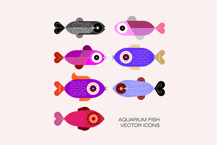 Aquarium Fish Icons